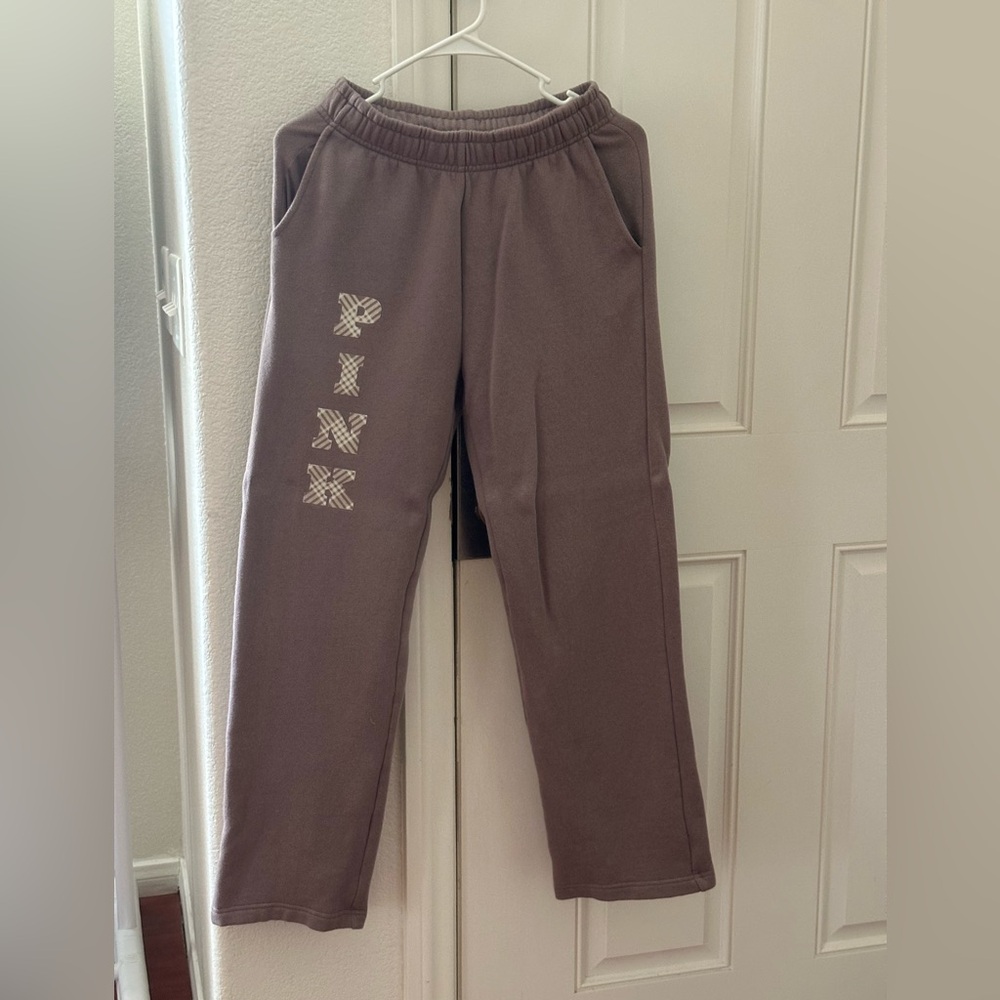 Pink Ivy Fleece Campus Sweatpants